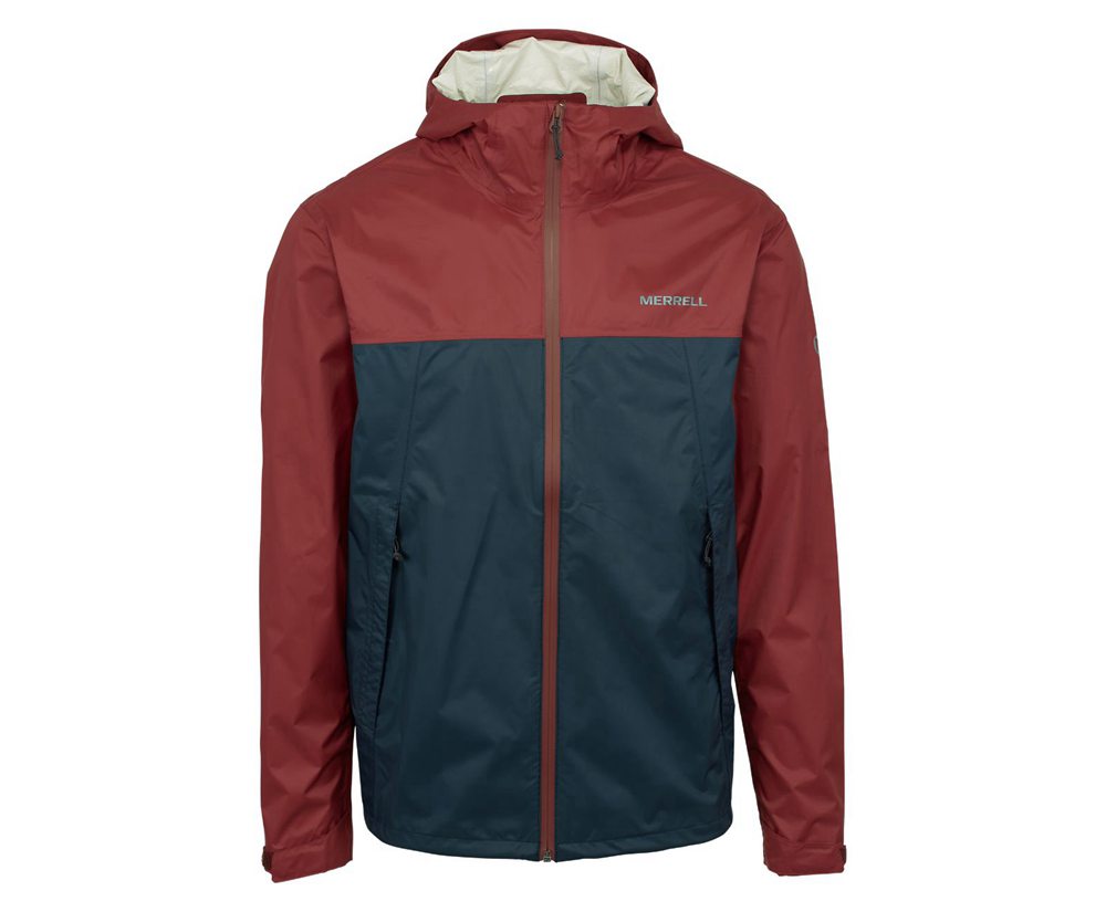 Merrell Jackets Red/Navy - Fallon Rain - Mens 20AUHWRIG